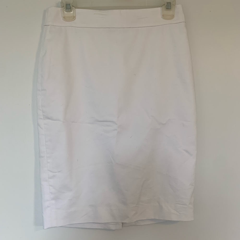 White Ann Taylor Pencil Skirt